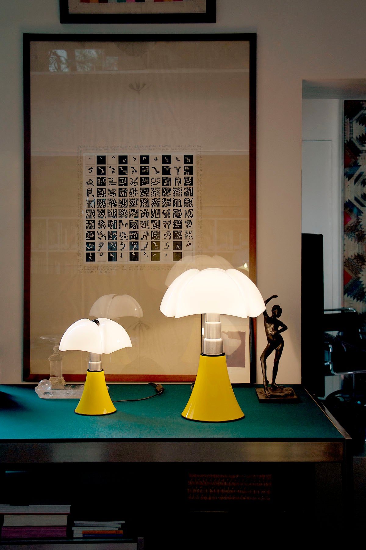 Lampada Pipistrello POP Grande Con Modulo LED Limited Edition by Martinelli Luce - Giallo lucido