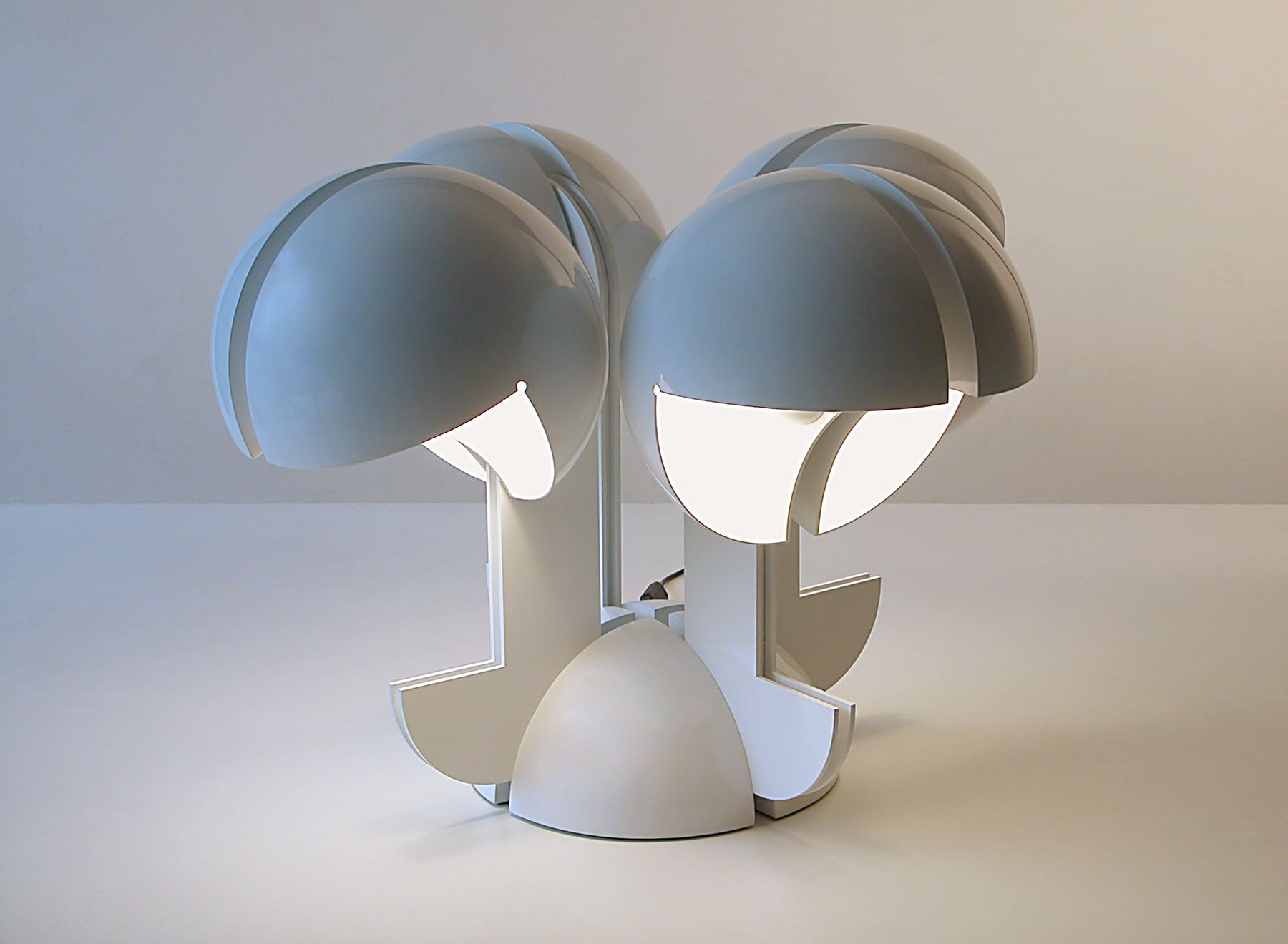 Lampada Ruspa 4 bracci by Martinelli Luce - Bianco lucido