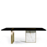 Tyron rectangular table by Marioni