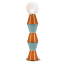 Lampada alta Palm by Marioni - Arancione e azzurro