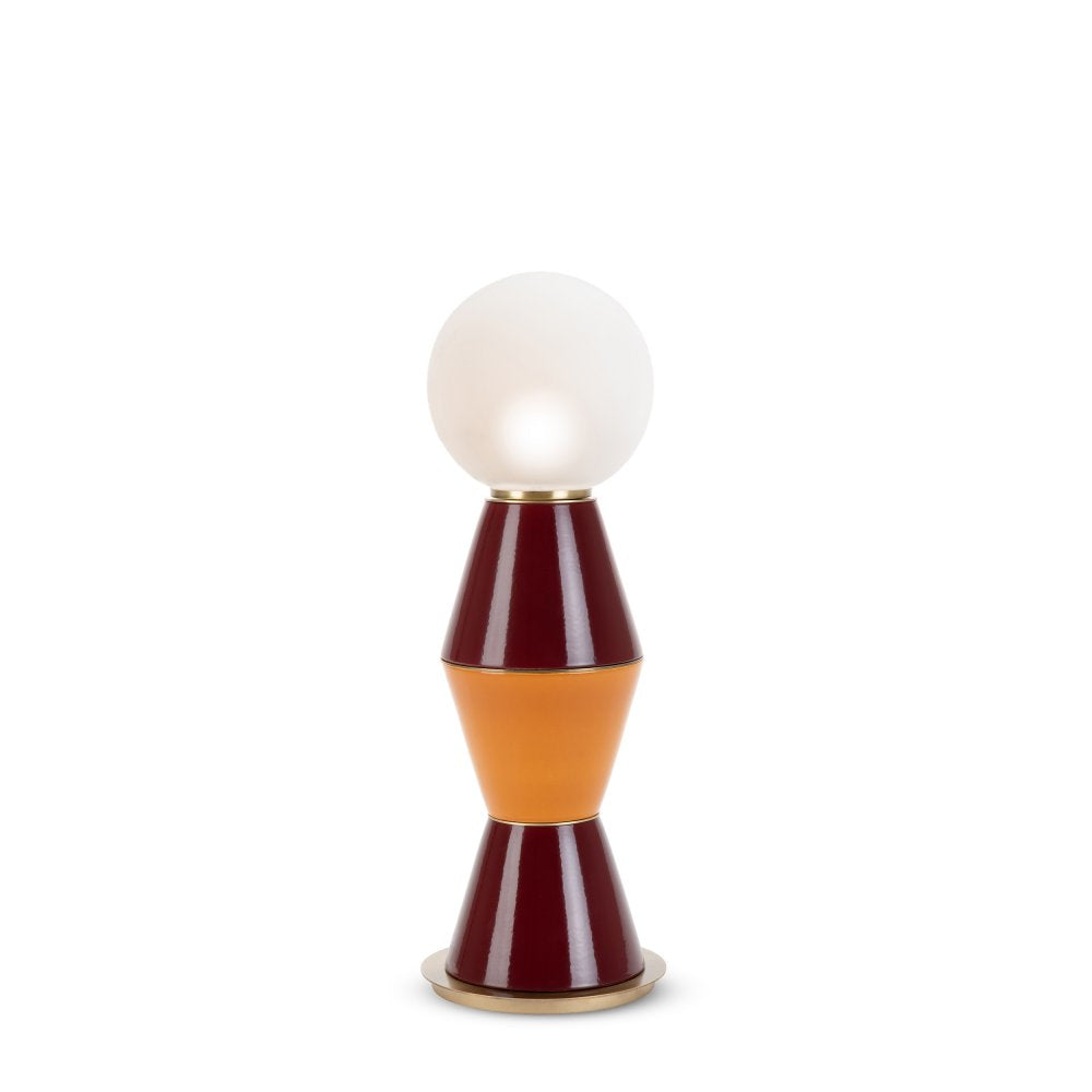 Lampada media Palm by Marioni - Arancione e rosso