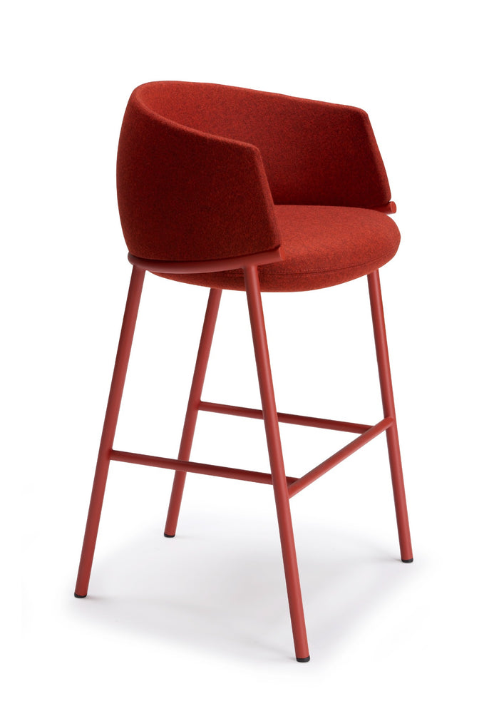 Sgabello Koala schienale alto H75 by SCAB