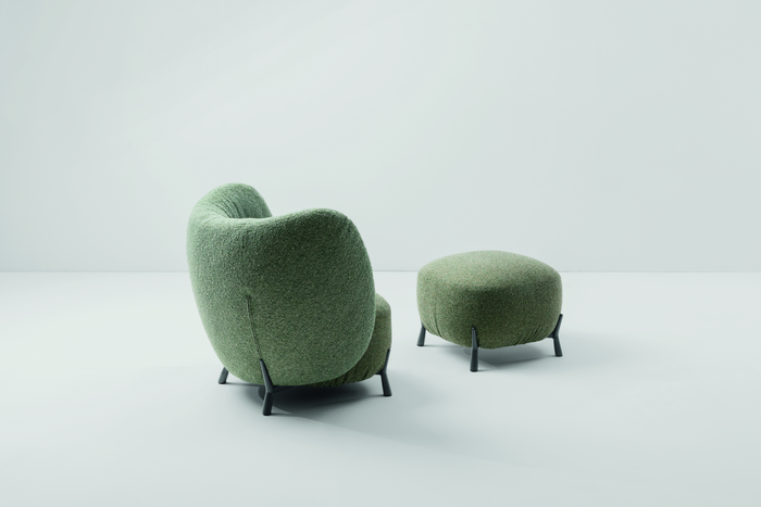 Poltrona Mys con Pouf Mys by Midj