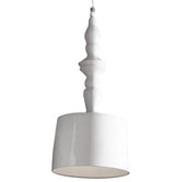 Lampada Alì e Babà a sospensione in ceramica conica compatta by Karman